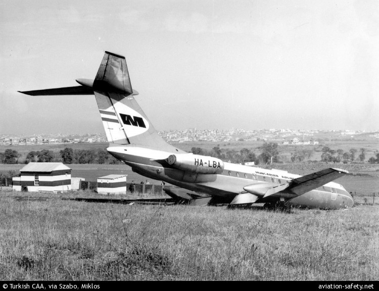 авиакатастрофа 19.11.1969 Ту-134 HA-LBA Malev Hungarian Airlines